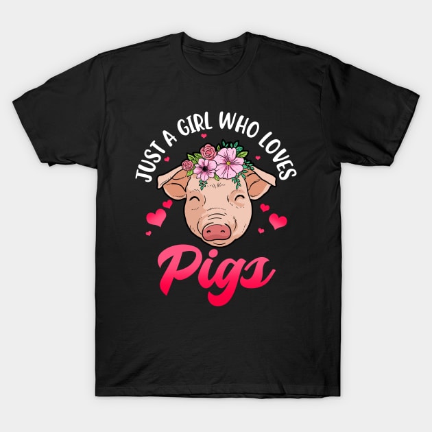 Pig Gifts For Pig Lovers Women Pig Gift Girls Swine Pig T-Shirt by PomegranatePower